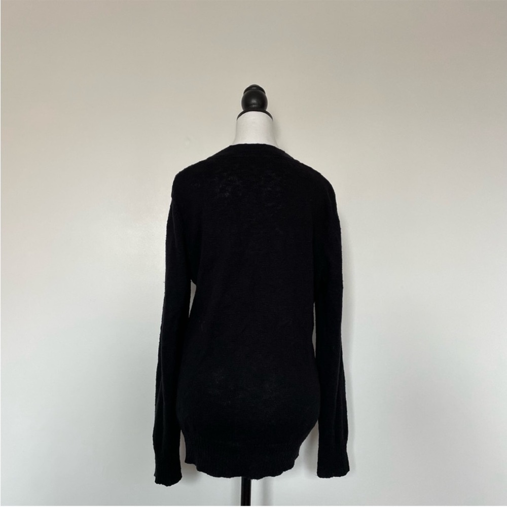 Tory Burch Black Basic Everyday V Neck Buttoned L… - image 2